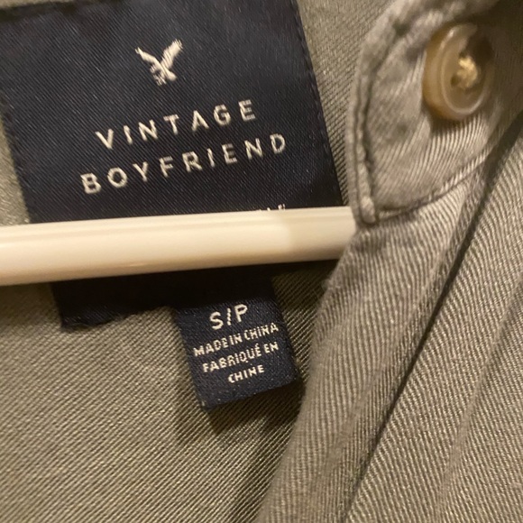 Army green button up - Picture 2 of 2